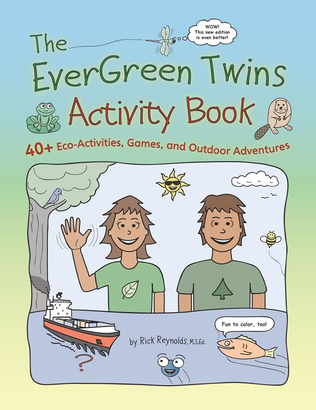 The EverGreen Twins Activity Book: 40+ Eco-Activities, Games, and Outdoor Adventures